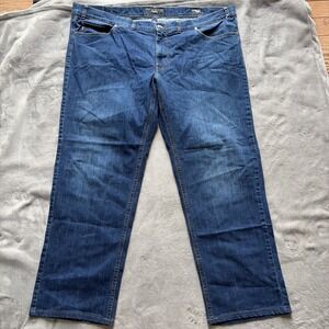 Brax Cooper Blue Denim Regular Fit Jeans Mens 46x32 (Fits 46x29)